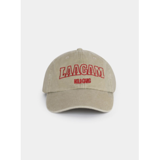 Laagam Embroidered Logo Cap Beige