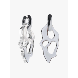 Felt Atelier Ami Glassy Silver Earring (pair)
