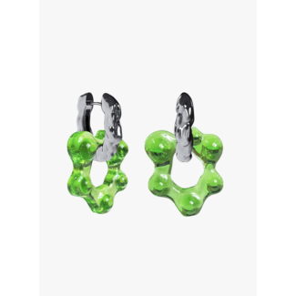 Felt Atelier Oyo Absinthe Nus Silver  Earring (pair)