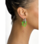 Felt Atelier Oyo Absinthe Nu Silver  Earring (pair)