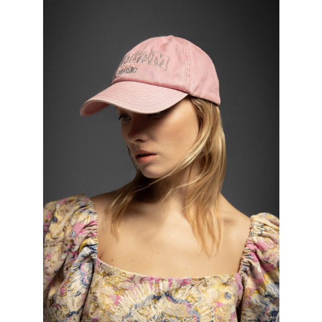 Laagam Embroidered Logo Cap Pink