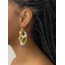 Felt Atelier Ami Multicolor Amoeba Golden Earring