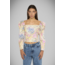 Laagam PRE ORDER Brigitte Jacquard Puff Sleeve Blouse Pink