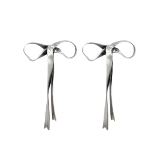 Susmie's Queen Bow Earrings Silver