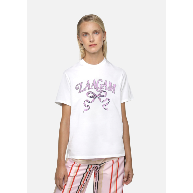 Laagam Coquette Cotton Logo T-shirt