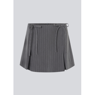 Modstrom EmiliaMD Bow Skirt Grey Pinstripe
