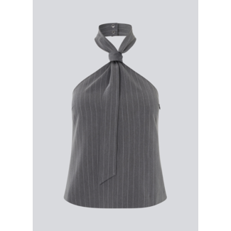 Modström EmiliaMD Tie Top Grey Pinstripe