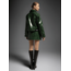 Laagam Lena Faux Leather Skirt Green