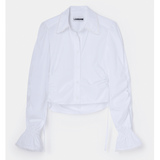 Laagam Sultana Rushed Shirt White