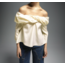 Laagam Ophelia Off-shoulder Blouse Ecru