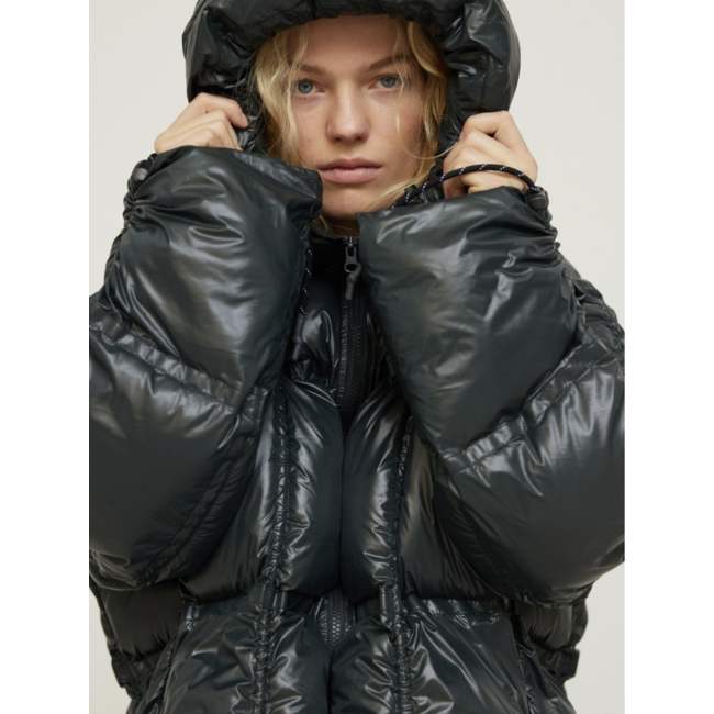 Hosbjerg Paris Puffer Dark Grey / Dark Green