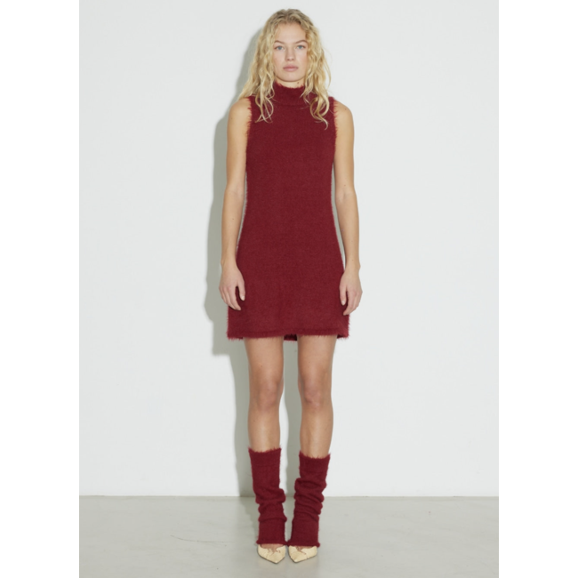 Hosbjerg Pearl Knit Dress Bordeaux
