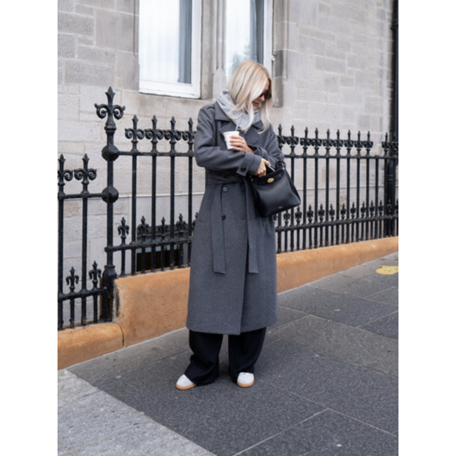 Modström ShayMD Coat Dark Grey Melange