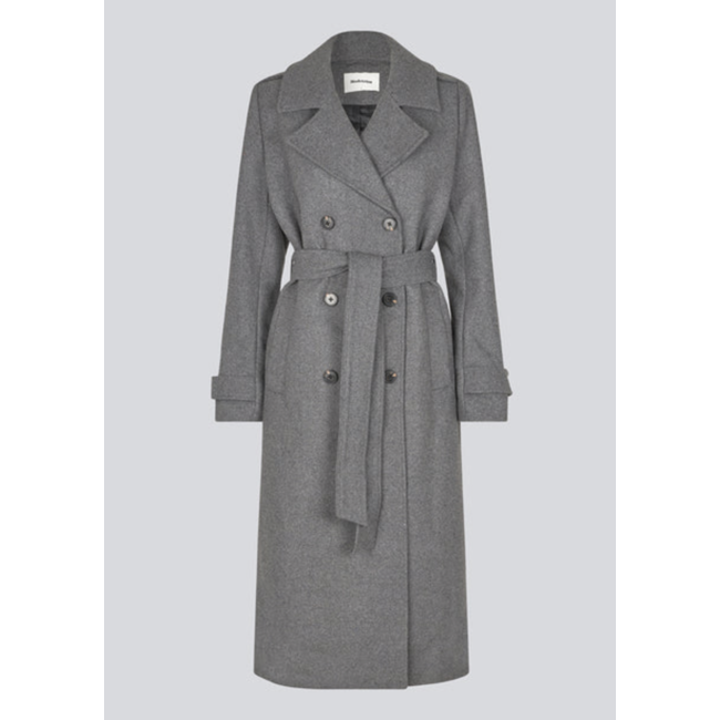 Modström ShayMD Coat Dark Grey Melange