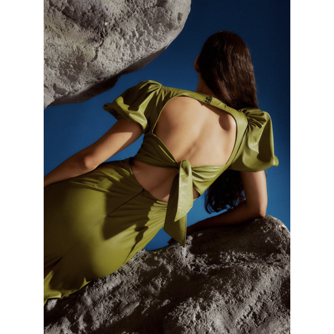 Laagam Provence Dress Burgundy