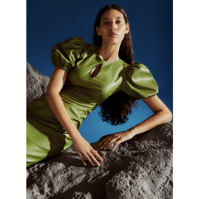 Laagam Provence Dress Burgundy