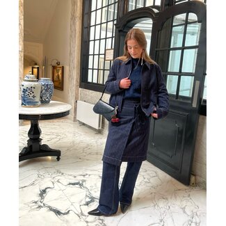 Hosbjerg Rasmine Jacket Dark Blue Pinstripe