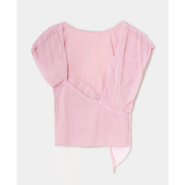 Laagam Gemini Draped Top Pink