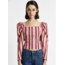 Laagam Brigitte Blouse Puff Sleeve Striped