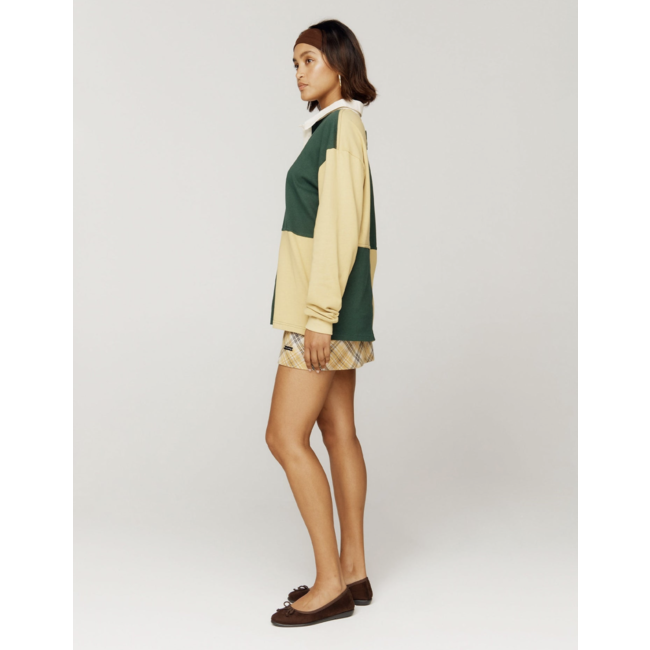 House of Sunny Panelled Power Logo Button Up Multi