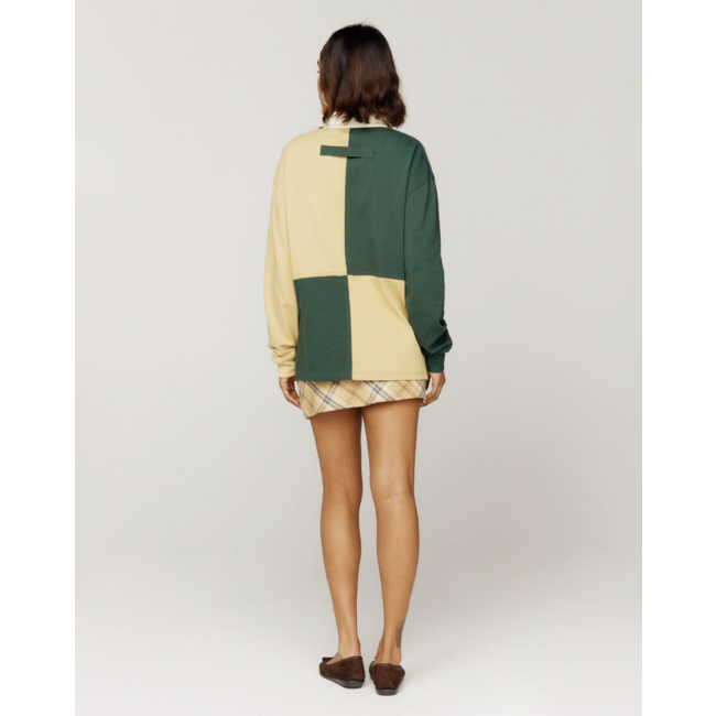 House of Sunny Panelled Power Logo Button Up Multi