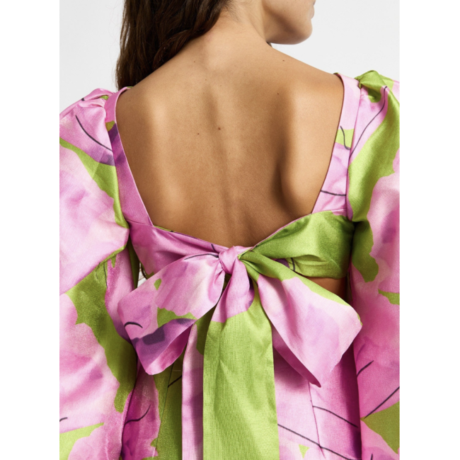 Laagam Liza Fleur Papaver Short Dresss