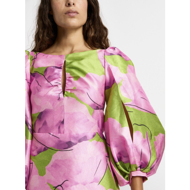 Laagam Liza Fleur Papaver Short Dresss