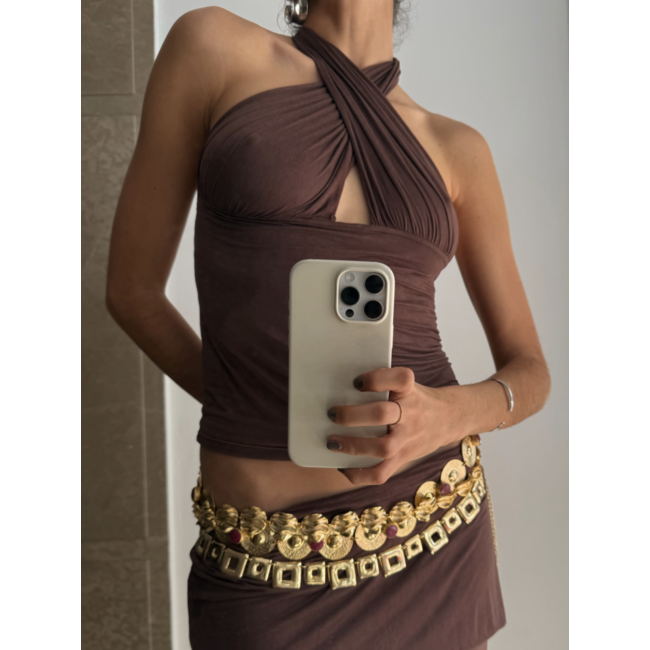 Susmie's Isabela Top Brown