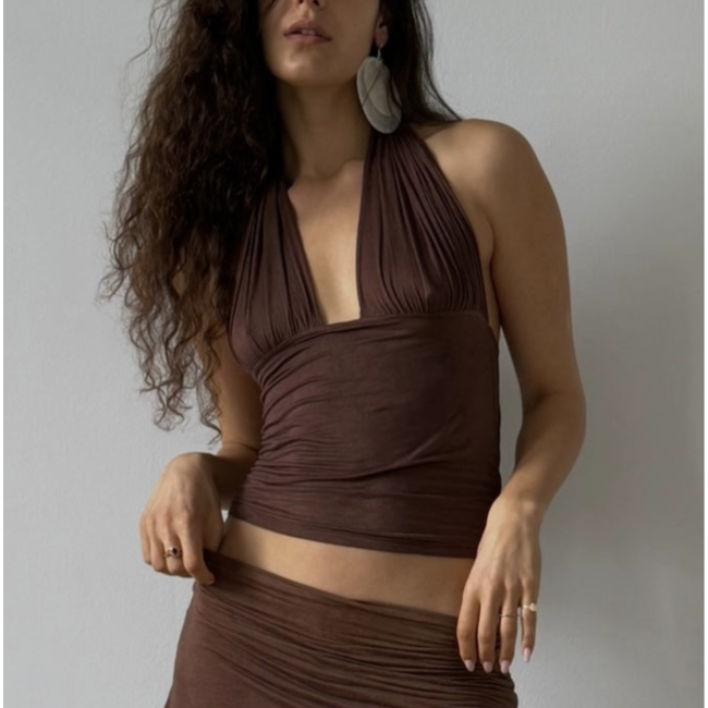 Susmie's Isabela Top Brown