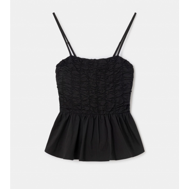 Laagam Matilda Rushed Top Black