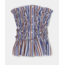Laagam Susan Striped Rushed Top