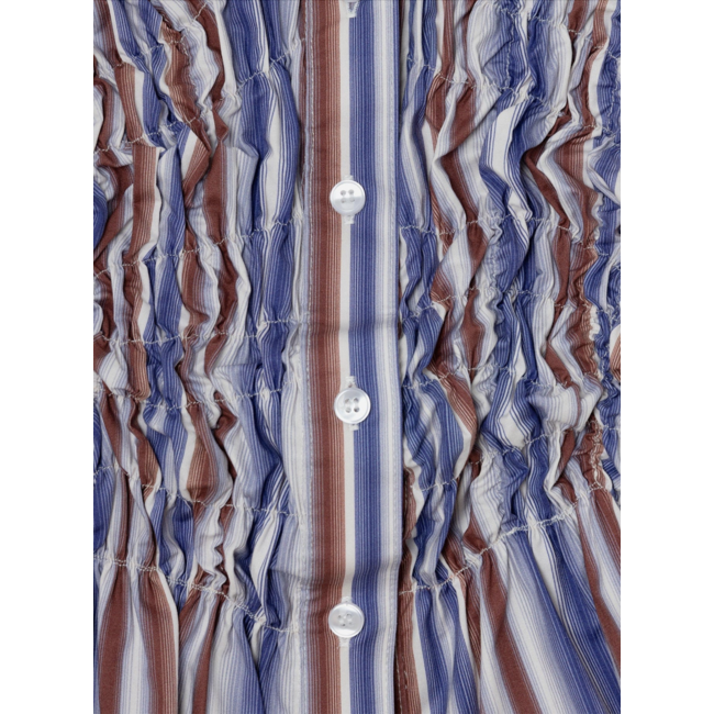 Laagam Susan Striped Rushed Top