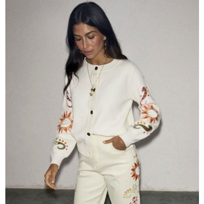 Never Fully Dressed Enchanted Cardigan Cream