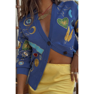 Never Fully Dressed Charms Forrest Cardigan Blue