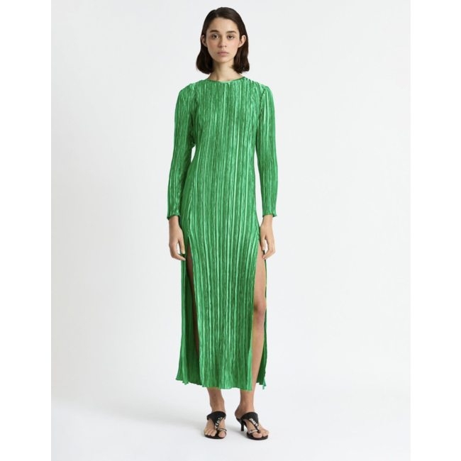 Laagam Arizona Pleated Dress Green