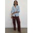 Never Fully Dressed Cotton Linen Demi Trouser Brown