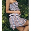 Laagam Susan Striped Rushed Top