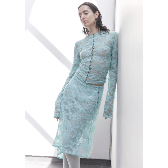 SILFEN Studio Aida Cardigan Turquoise