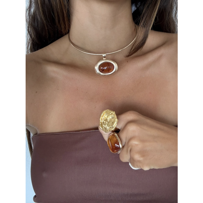 Susmie's Alba Necklace Ambar Gold