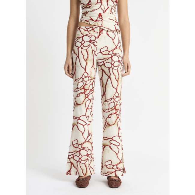 Laagam Nikita Marble Linen Pants