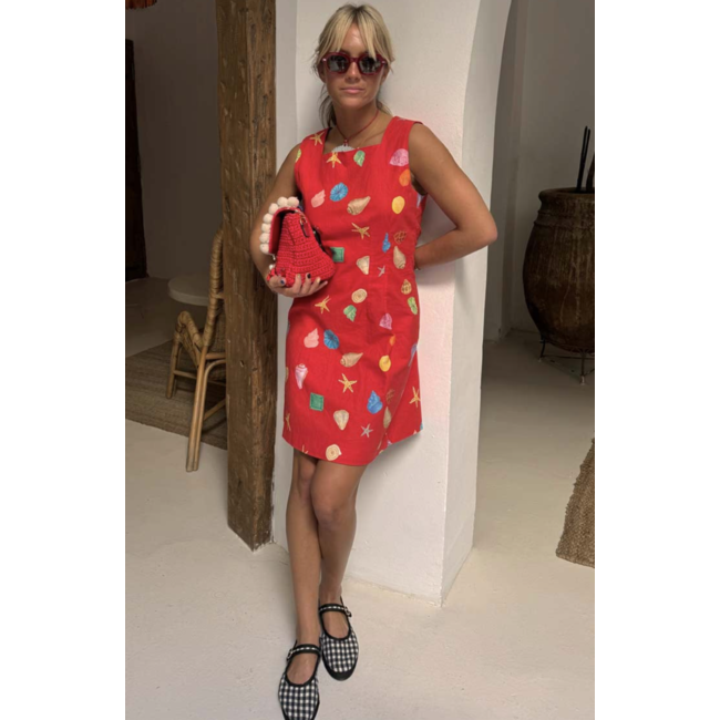 Never Fully Dressed Shell Ioana Mini Dress Red