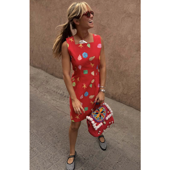 Never Fully Dressed Shell Ioana Mini Dress Red