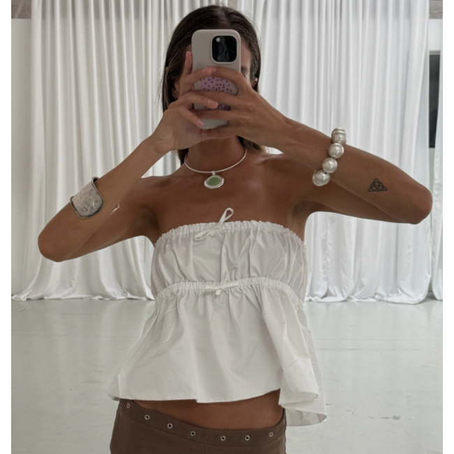 Susmie's Alba Necklace Silver Green