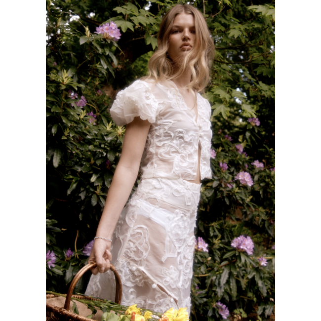 House of Sunny Casa Anglaise Blouse Offwhite