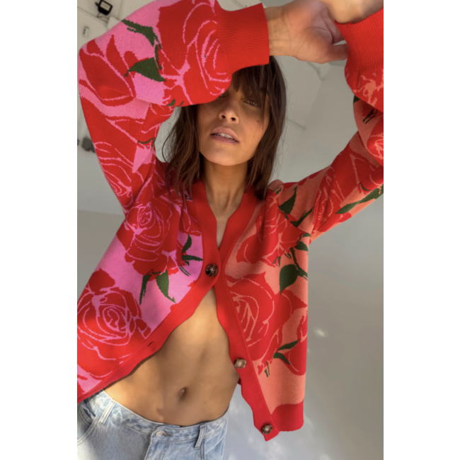Never Fully Dressed Forrest Cardigan Rosa