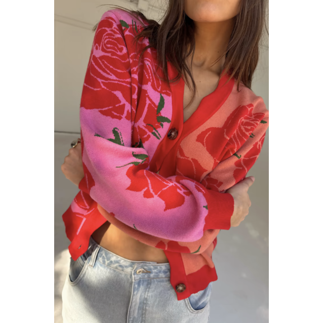 Never Fully Dressed Forrest Cardigan Rosa