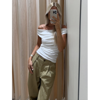 Modström HimaMD Off-shoulder Top Soft White
