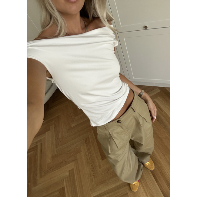 Modström HimaMD Off-shoulder Top Soft White