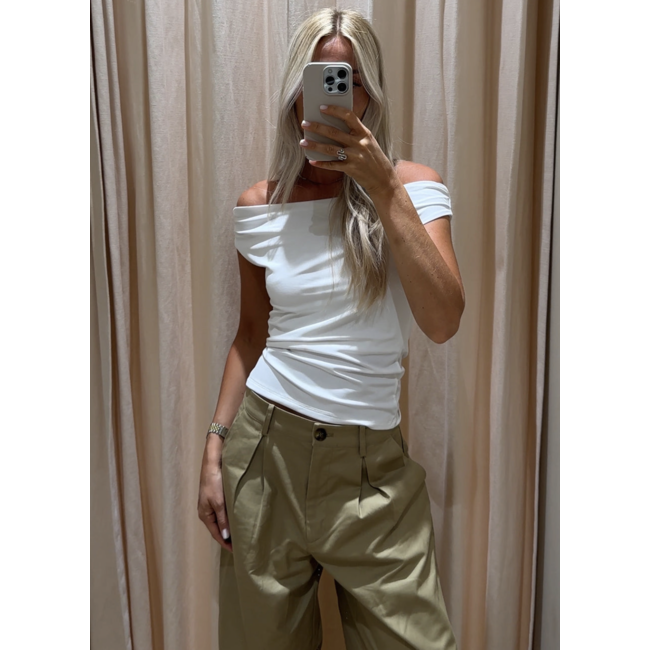 Modström HimaMD Off-shoulder Top Soft White