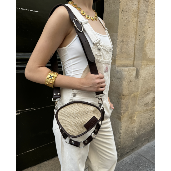 MAS1 Trotter Raffia + Plain Chain + Circle Chain